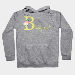 Yellow Floral Bridesmail illustration Hoodie